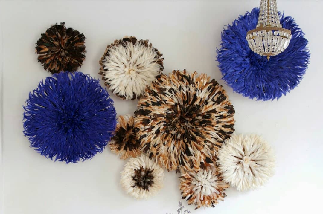 WHOLESALE Juju hat for home decor| African handmade juju hat| Wall hangings| Boho wall decor| Bamileke headdress| Tyn hat