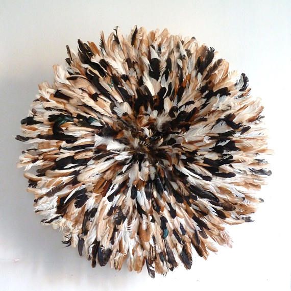 Natural juju hat\ Wall hangings| Cameroon juju hat\ Tan juju hat\ natural black feathers juju hat| Tyn hat for wall decor