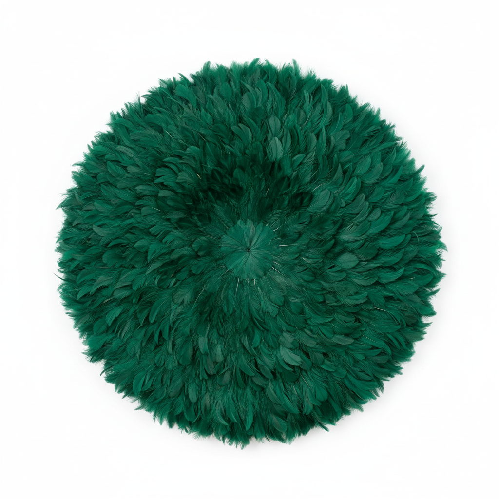 Forest Green juju hat| African handmade juju hat| Interior decor| Wall hangings| Boho decor