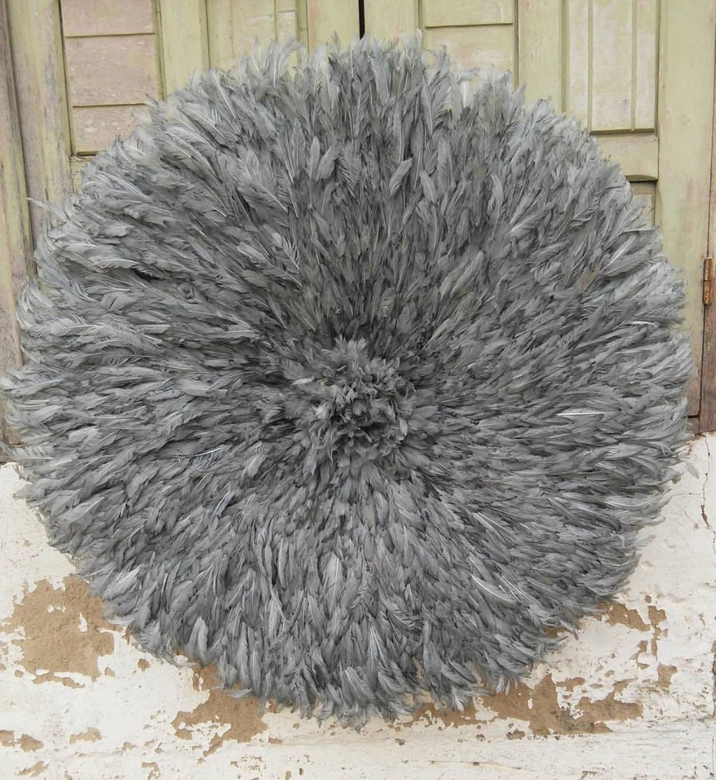 Juju hat gray| African handmade juju hat| Interior decor| Bamileke headdress| Wall decor| Wall hanging| Juju art| Home decor
