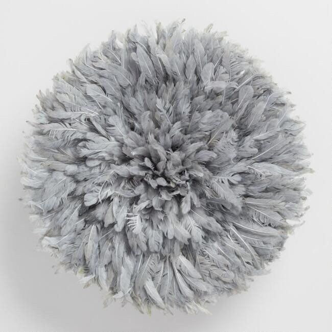 Juju hat gray| African handmade juju hat| Interior decor| Bamileke headdress| Wall decor| Wall hanging| Juju art| Home decor