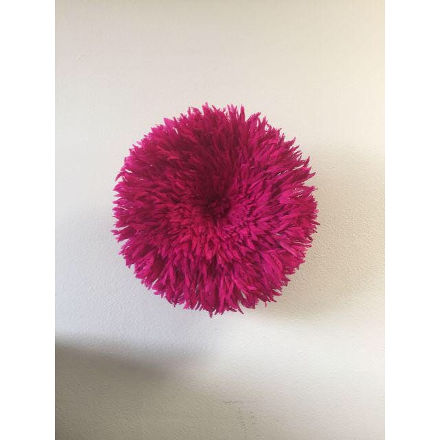 Juju hat Hot pink|  Bamileke juju hat| Fuchsia juju hat| Tyn hat| Interior decor| Wall decor| Wall hangings| Boho decor| African juju art