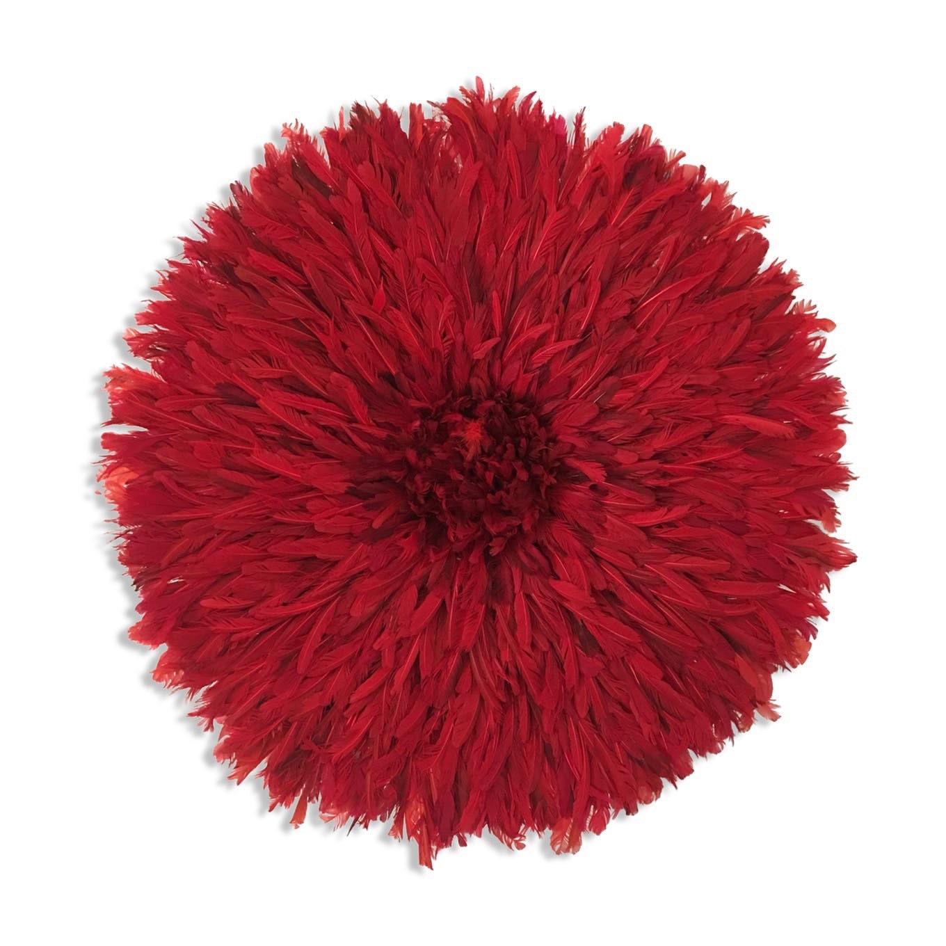 Dark Red juju hat for wall decor and wall hangings| African handmade juju hat| Interior decor| Tyn hat