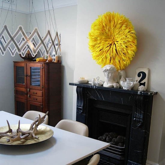 Yellow juju hat| African juju hat| Bamileke headdress| Tyn hat| wall decorations and wall hangings