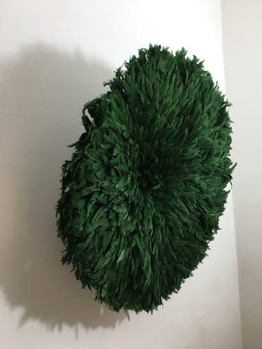 Forest Green juju hat| African handmade juju hat| Interior decor| Wall hangings| Boho decor