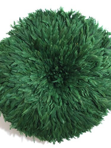 Forest Green juju hat| African handmade juju hat| Interior decor| Wall hangings| Boho decor