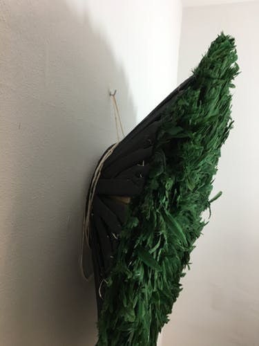 Forest Green juju hat| African handmade juju hat| Interior decor| Wall hangings| Boho decor