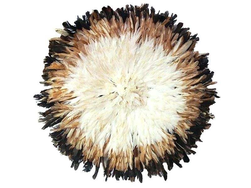 White, tan and black  juju hat| African handmade juju hat| Boho wall decor| Wall hangings