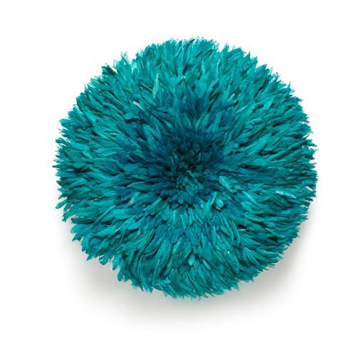 Teal juju hat| African juju hat wall decor| Boho wall decor| Handmade Bamileke juju hat| Wall hangings| Tyn hat