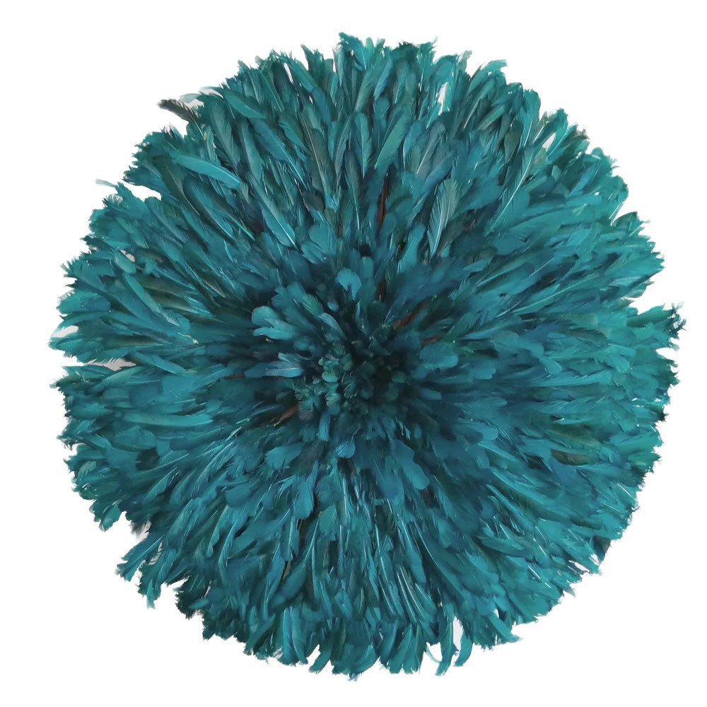 Teal juju hat| African juju hat wall decor| Boho wall decor| Handmade Bamileke juju hat| Wall hangings| Tyn hat