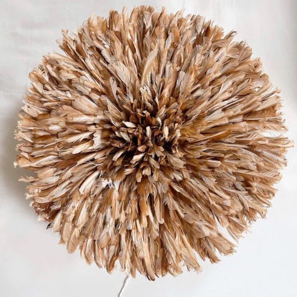 Tan or brown juju hat for home decor and wall hangings| African juju hat| Wall decorations