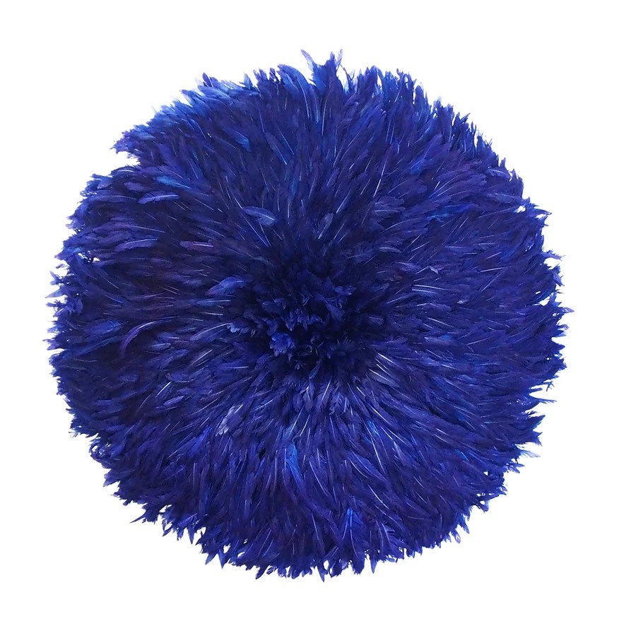 Juju Hat Navy blue for wall decor and wall hangings| Cameroon juju hat| Boho decor| Handmade African juju hat| Juju Art