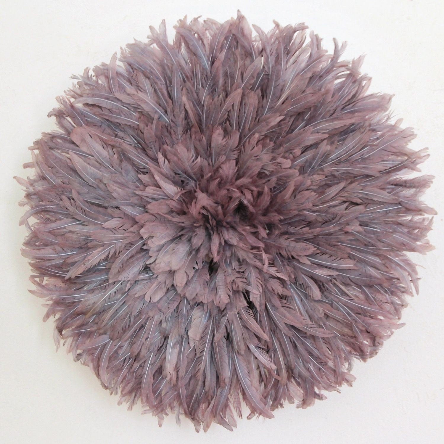 Juju hat Mauve| Purple juju hat| Tyn hat| Interior decor| Wall decor| Wall hangings| Boho decor| African juju Art| Bamileke juju hat