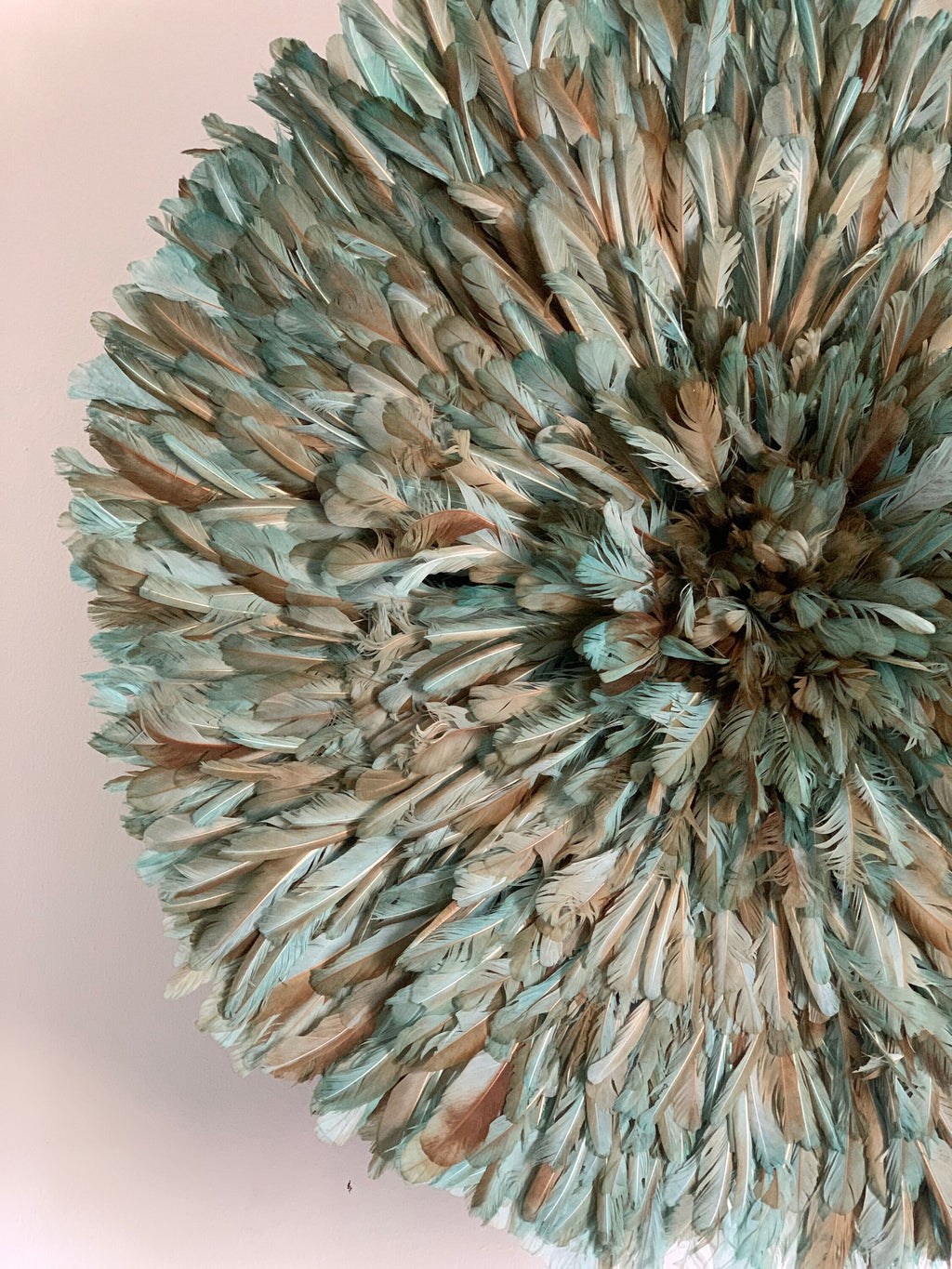 Juju hat petrol green| Bamileke juju hat| Tan juju hat| Tyn hat| Interior decor| Wall decor| Wall hangings| Boho decor| African juju hat