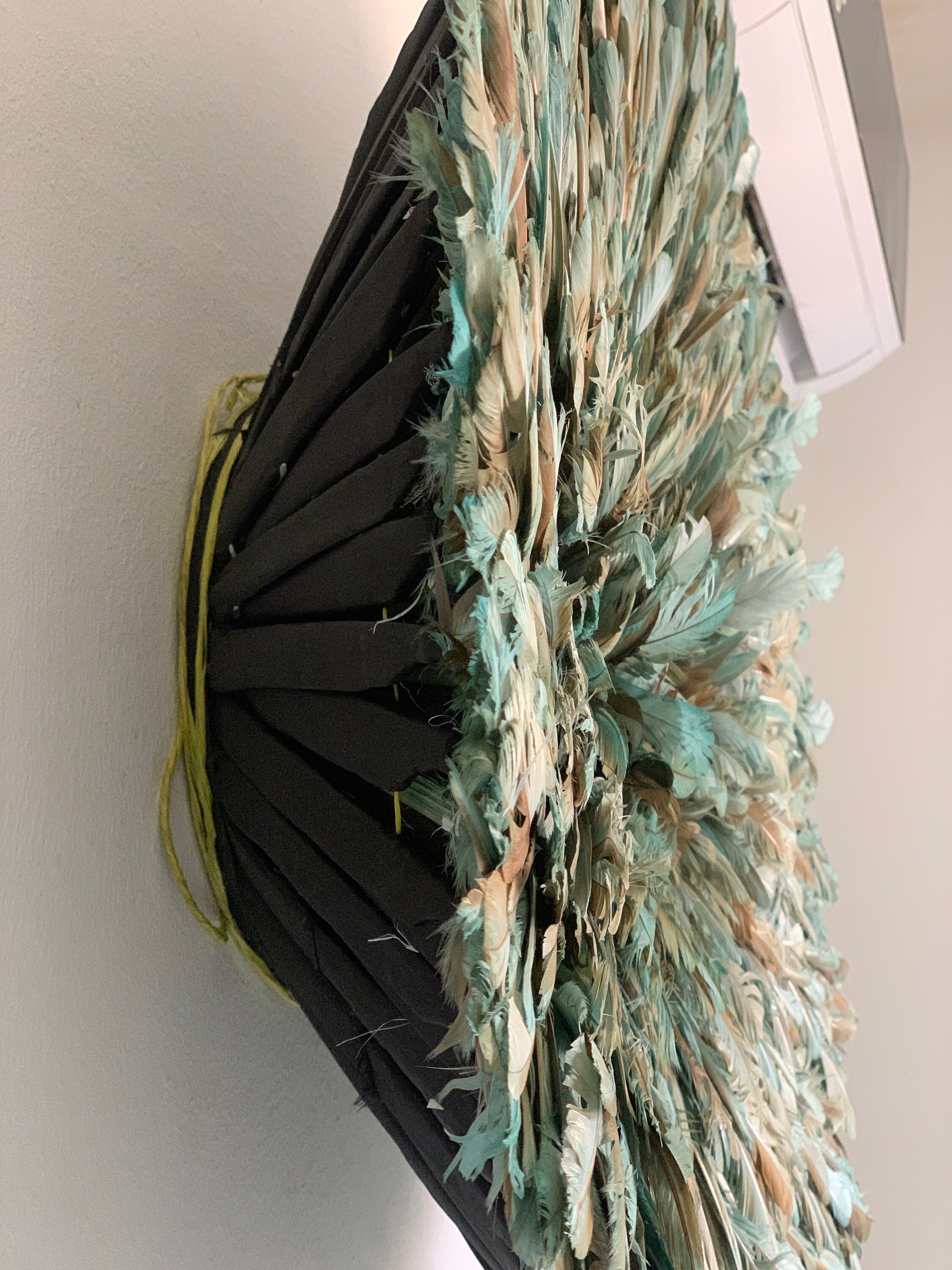Juju hat petrol green| Bamileke juju hat| Tan juju hat| Tyn hat| Interior decor| Wall decor| Wall hangings| Boho decor| African juju hat