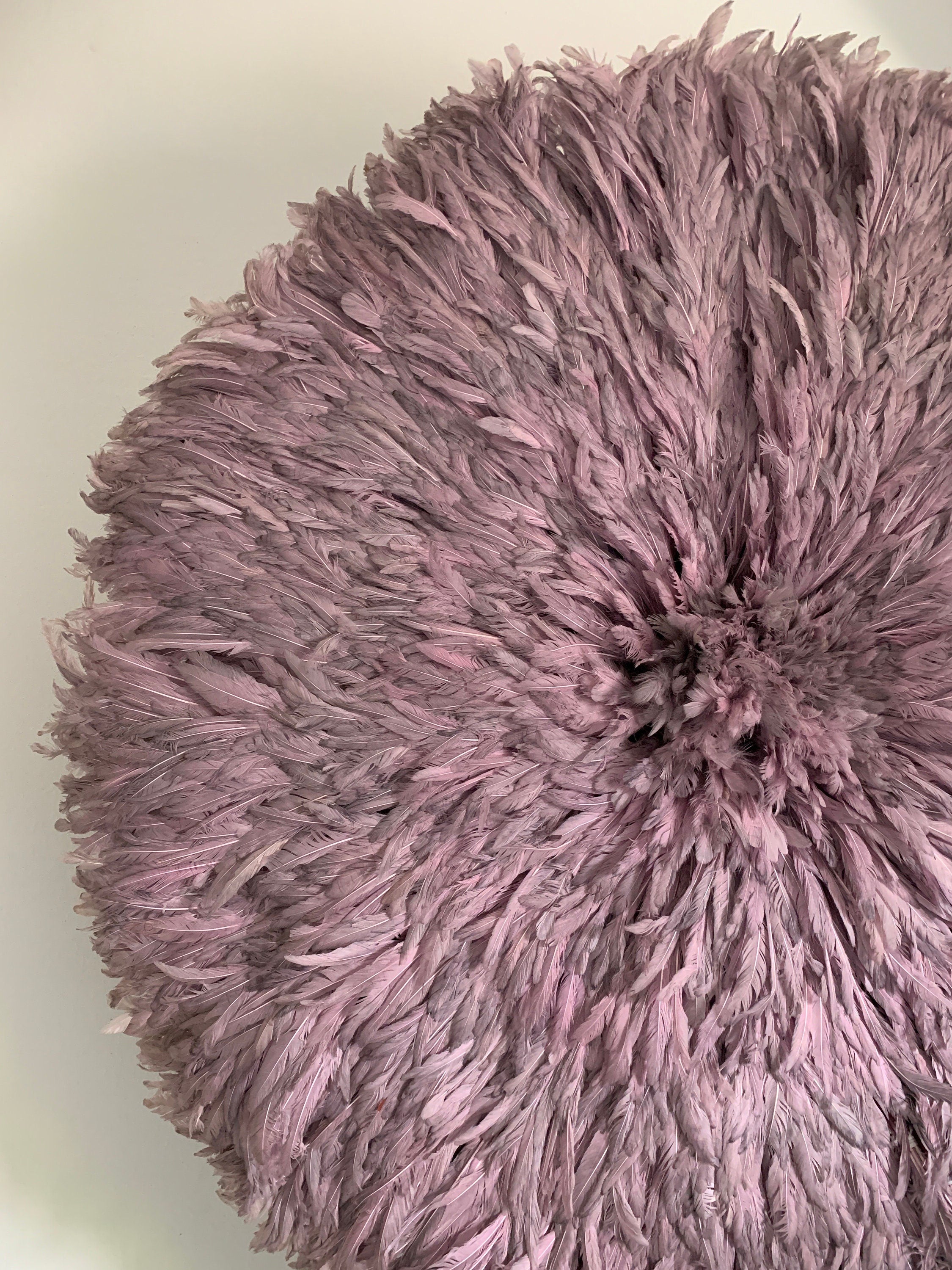 Juju hat Mauve| Purple juju hat| Tyn hat| Interior decor| Wall decor| Wall hangings| Boho decor| African juju Art| Bamileke juju hat