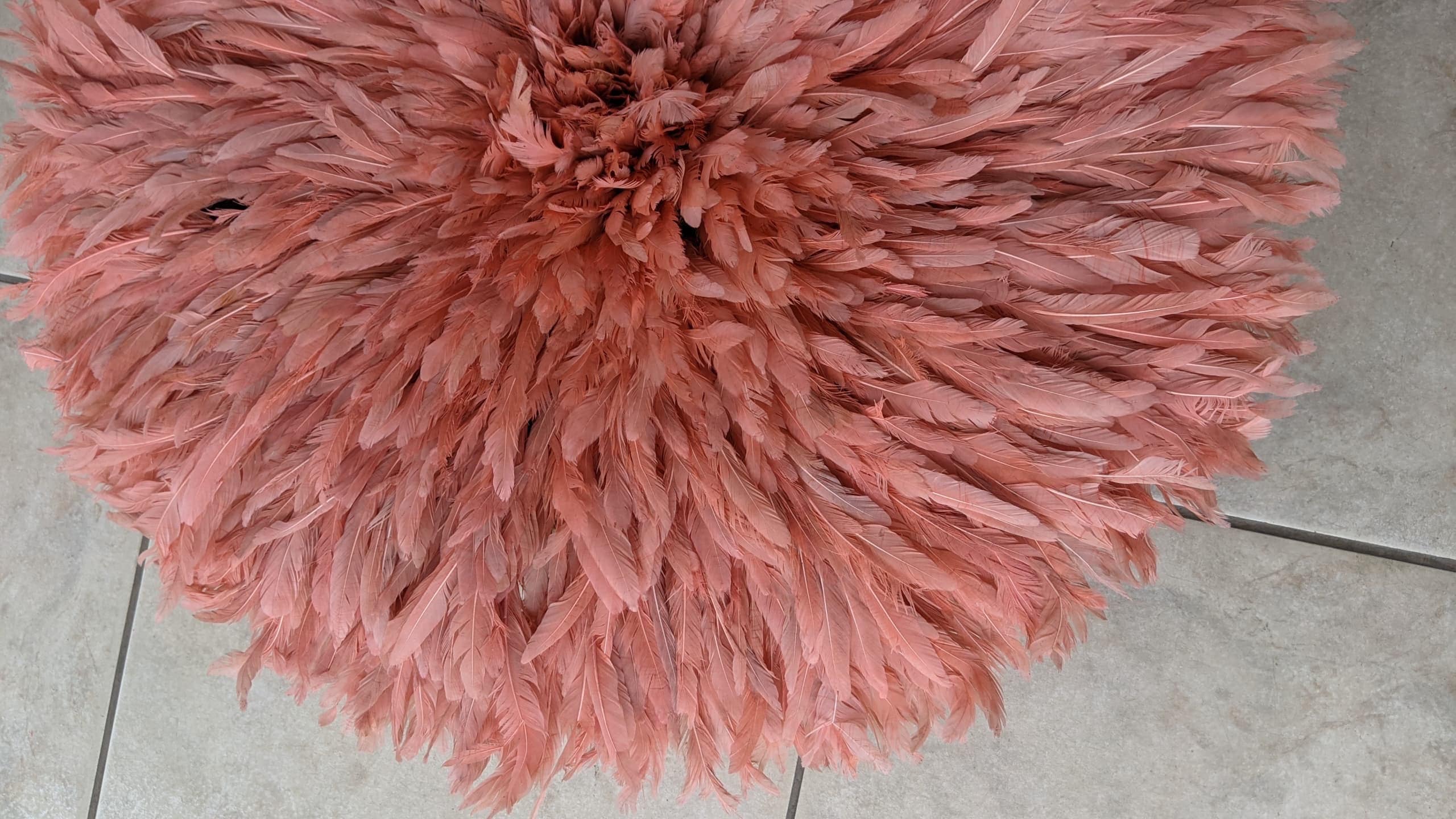 Salmon Pink juju hat| African handmade juju hat| Interior decor| Tyn hat