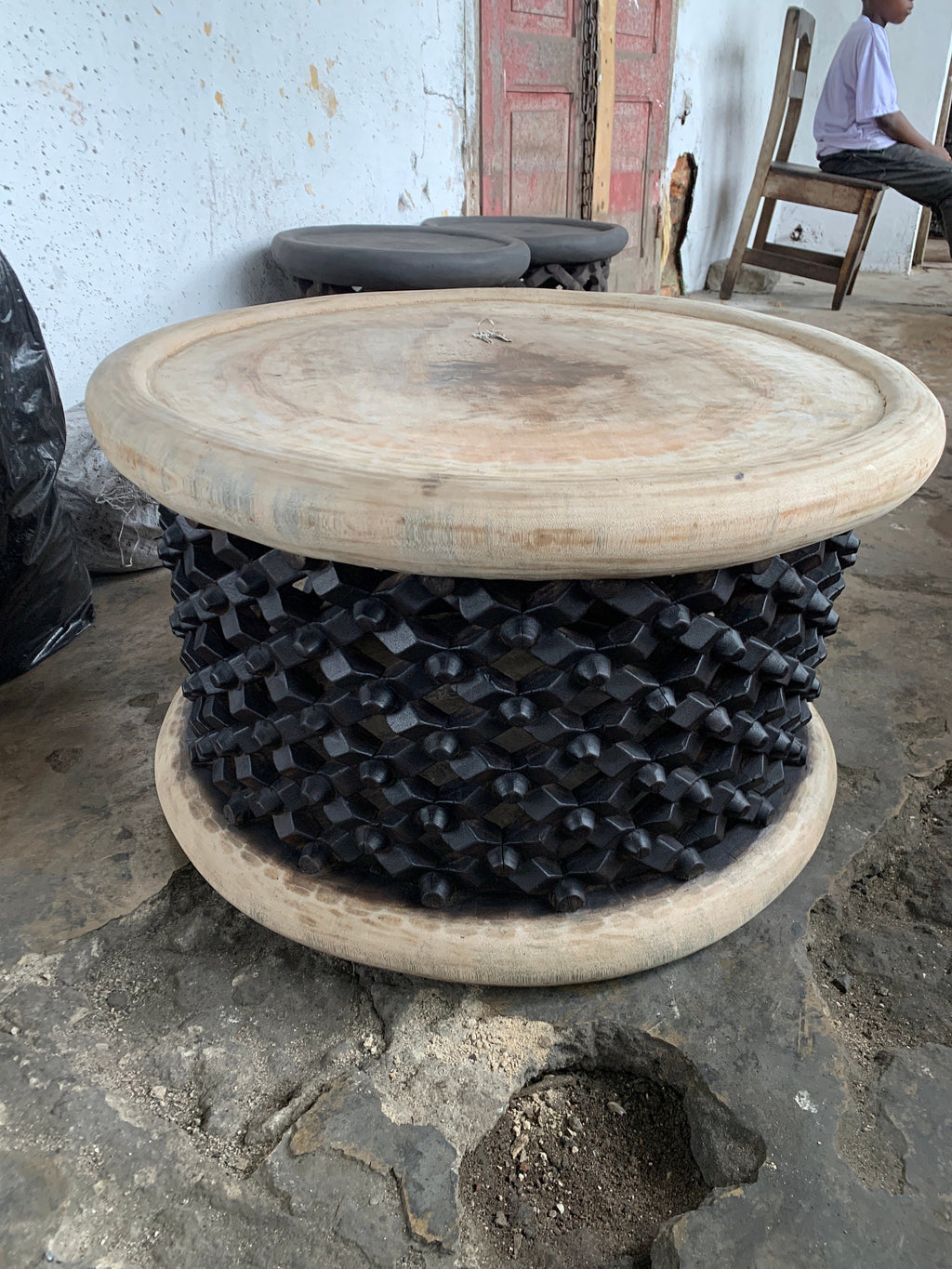 Bamileke stools| Coffee tables for interior and outdoor decor| Living room African furnitures| Home decor side tables| Bird nest| Gift for