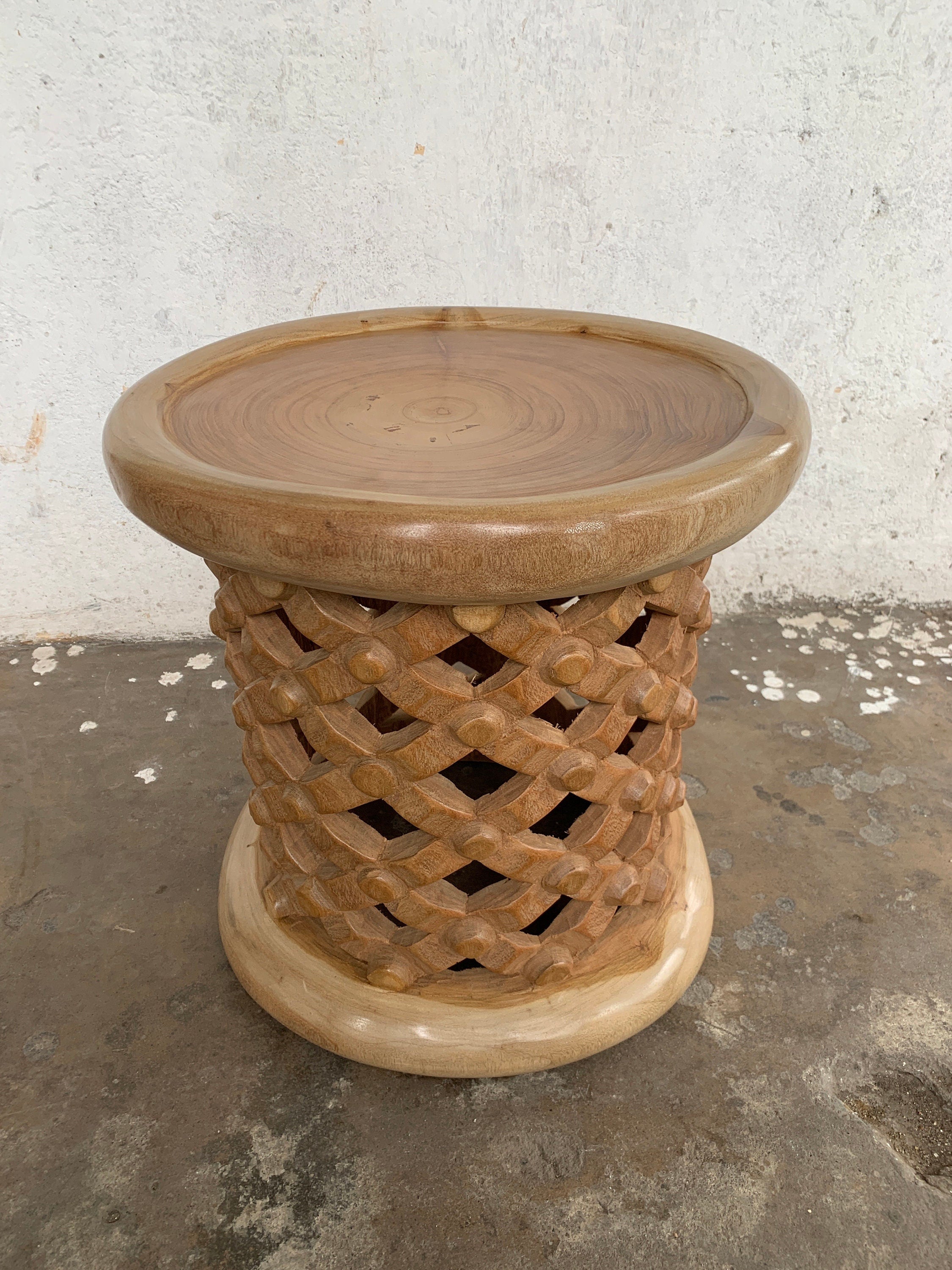 Bamileke stools Set of 2| Coffee tables for interior and outdoor decor| Living room African furnitures| Home decor side end tables| Birdnest