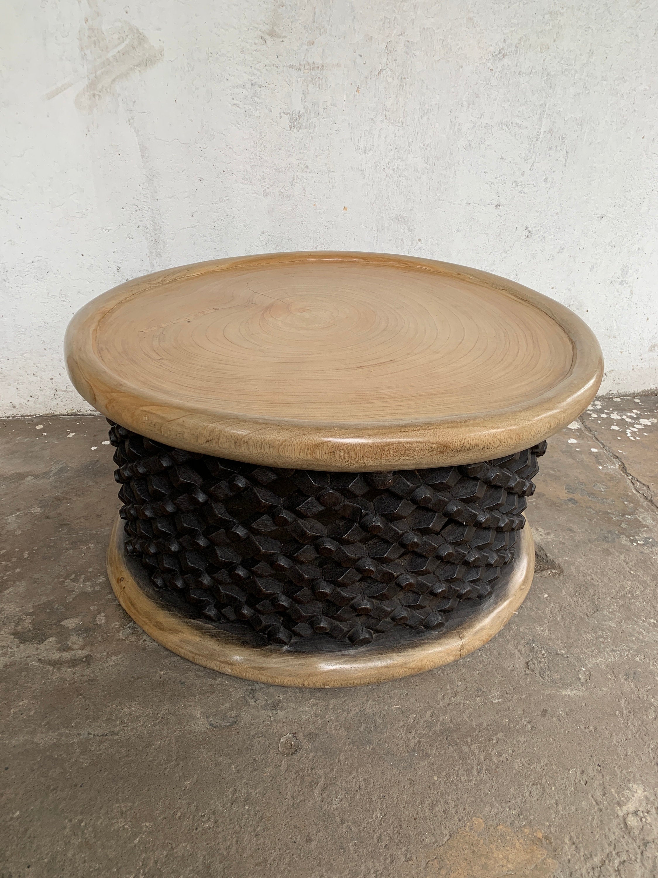 Bamileke stools Set of 2| Coffee tables for interior and outdoor decor| Living room African furnitures| Home decor side end tables| Birdnest