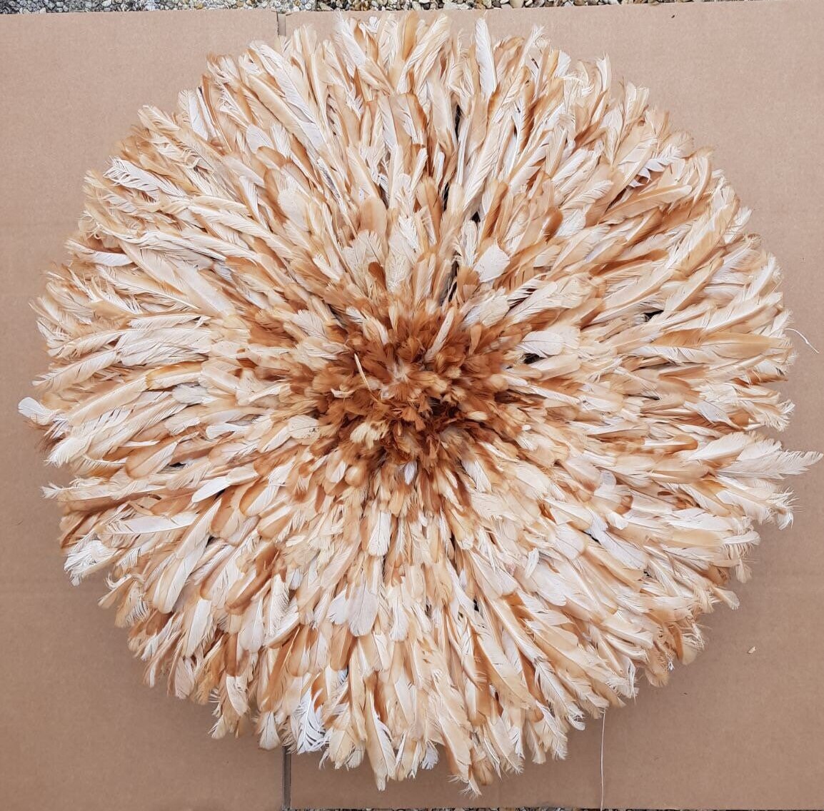 Tan or brown juju hat for home decor and wall hangings| African juju hat| Wall decorations