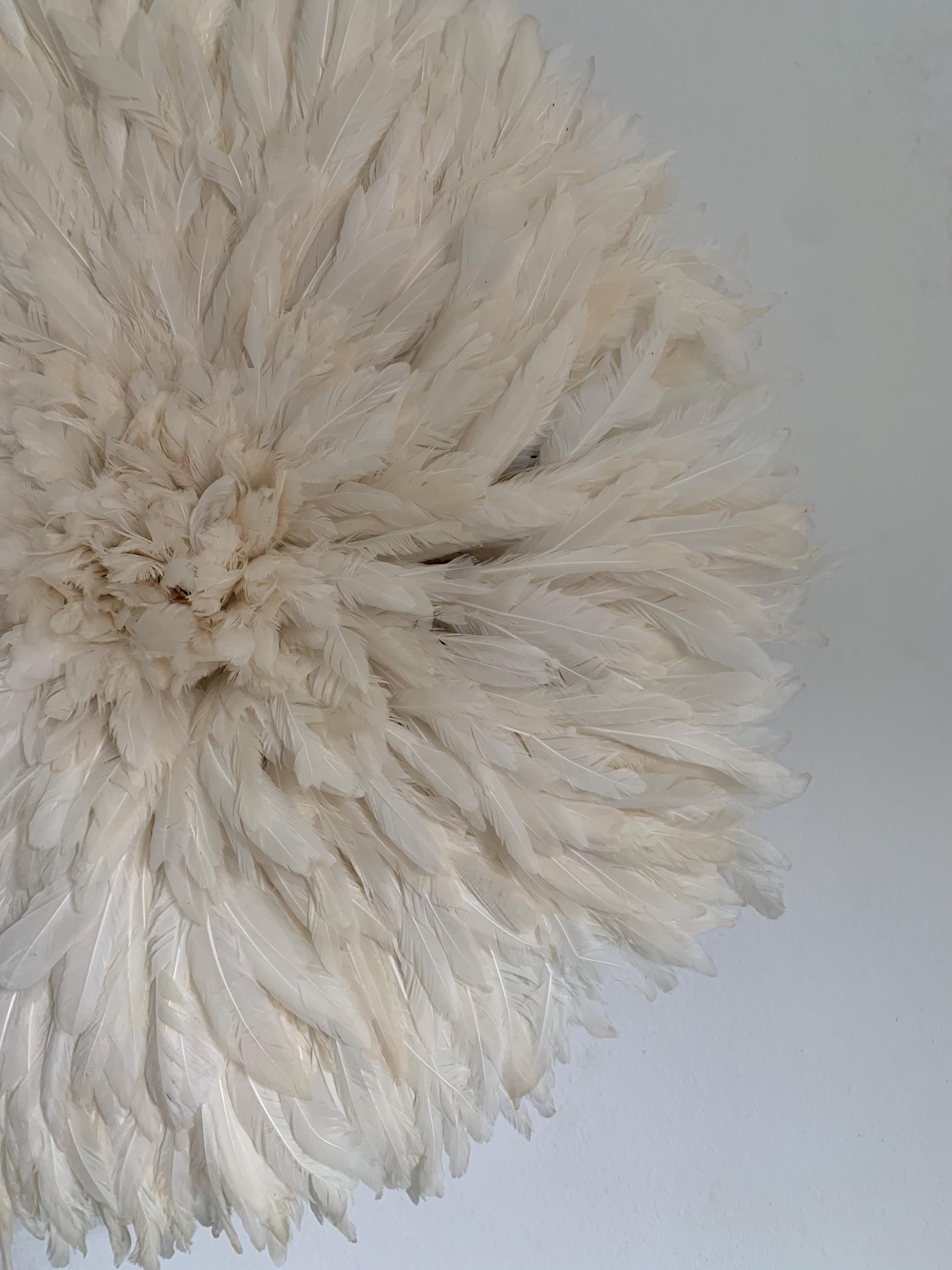 Juju hat set of Coffee Brown\White\Cream| Bamileke juju art Interior decor| Wall decor| Wall hangings| Boho decor| African juju hat| Wreath