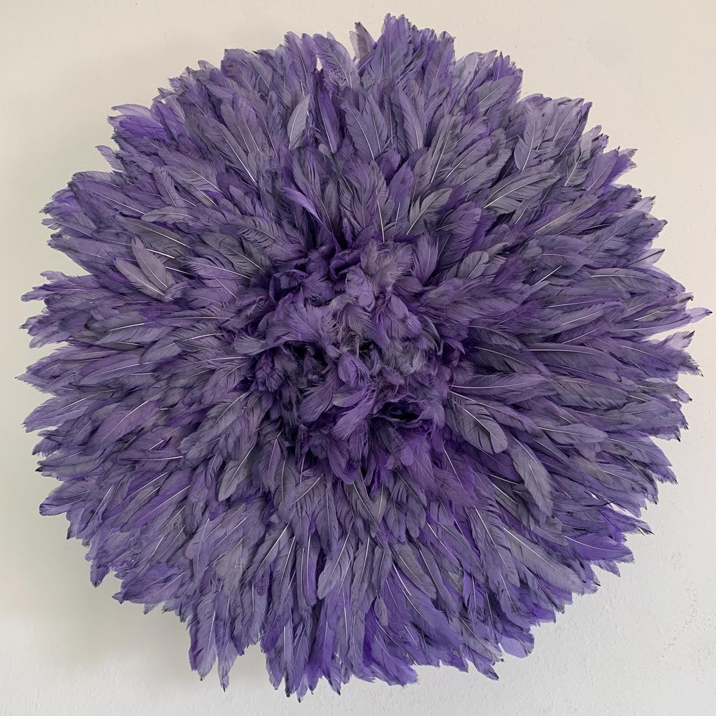 Purplish Gray juju hat| African home wall decor| bedroom hangings| Boho living room style| juju art| Bamileke feather hat tyn| Afrohemian