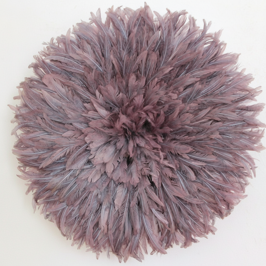 Juju hat Mauve| Purple juju hat| Tyn hat| Interior decor| Wall decor| Wall hangings| Boho decor| African juju Art| Bamileke juju hat