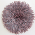 Juju hat Mauve| Purple juju hat| Tyn hat| Interior decor| Wall decor| Wall hangings| Boho decor| African juju Art| Bamileke juju hat