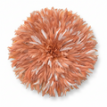 Juju hat Peach sperkled white| Bamileke juju hat| cream juju hat| Interior decor| Wall decor| Wall hangings| Boho decor| African juju hat