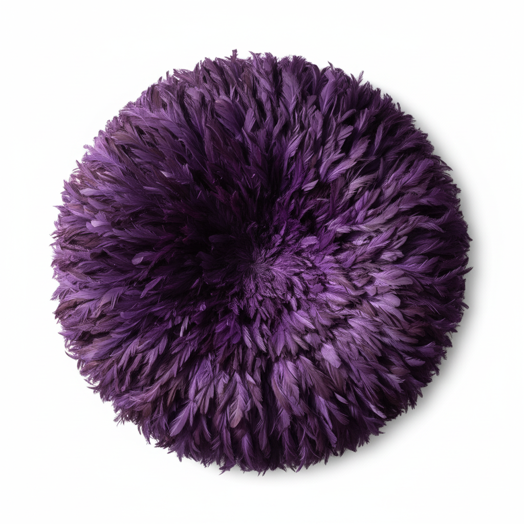 Juju hat Purple for wall hangings and wall decor| Bamileke juju hat| Handmade African juju Art| home decor| Wall art