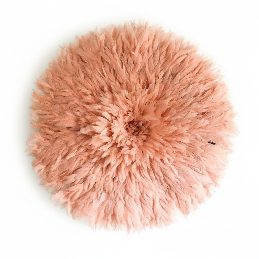 Salmon Pink juju hat| African handmade juju hat| Interior decor| Tyn hat