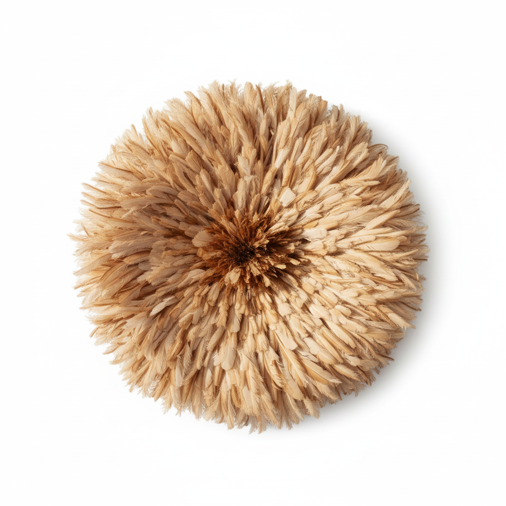 Tan or brown juju hat for home decor and wall hangings| African juju hat| Wall decorations
