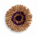 Juju hat tan-purple| African feather mandala| Bamileke headdress| Interior decor| Wall decor| Wall hangings| Afrohemian