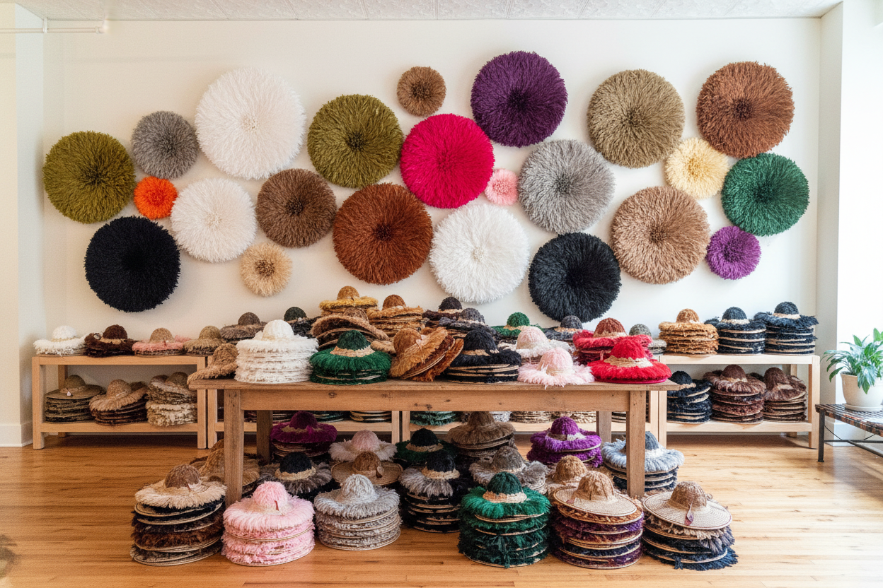 WHOLESALE Juju hat for home decor| African handmade juju hat| Wall hangings| Boho wall decor| Bamileke headdress| Tyn hat